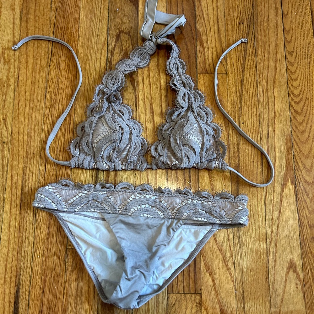 PQ Swim Gray Lace Bikini